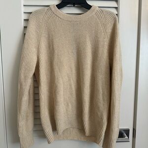 Banana Republic Men's Beige Crewneck Sweater